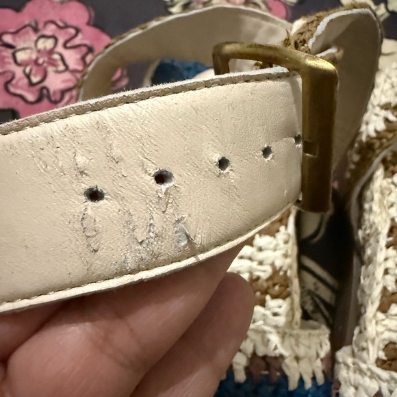 Free People Roma Raffia Sandals Size 8 - Picture 8 of 8